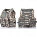 DELTA SIX Tactical Molle Weste mit Taschen (Digital ACU Camo)